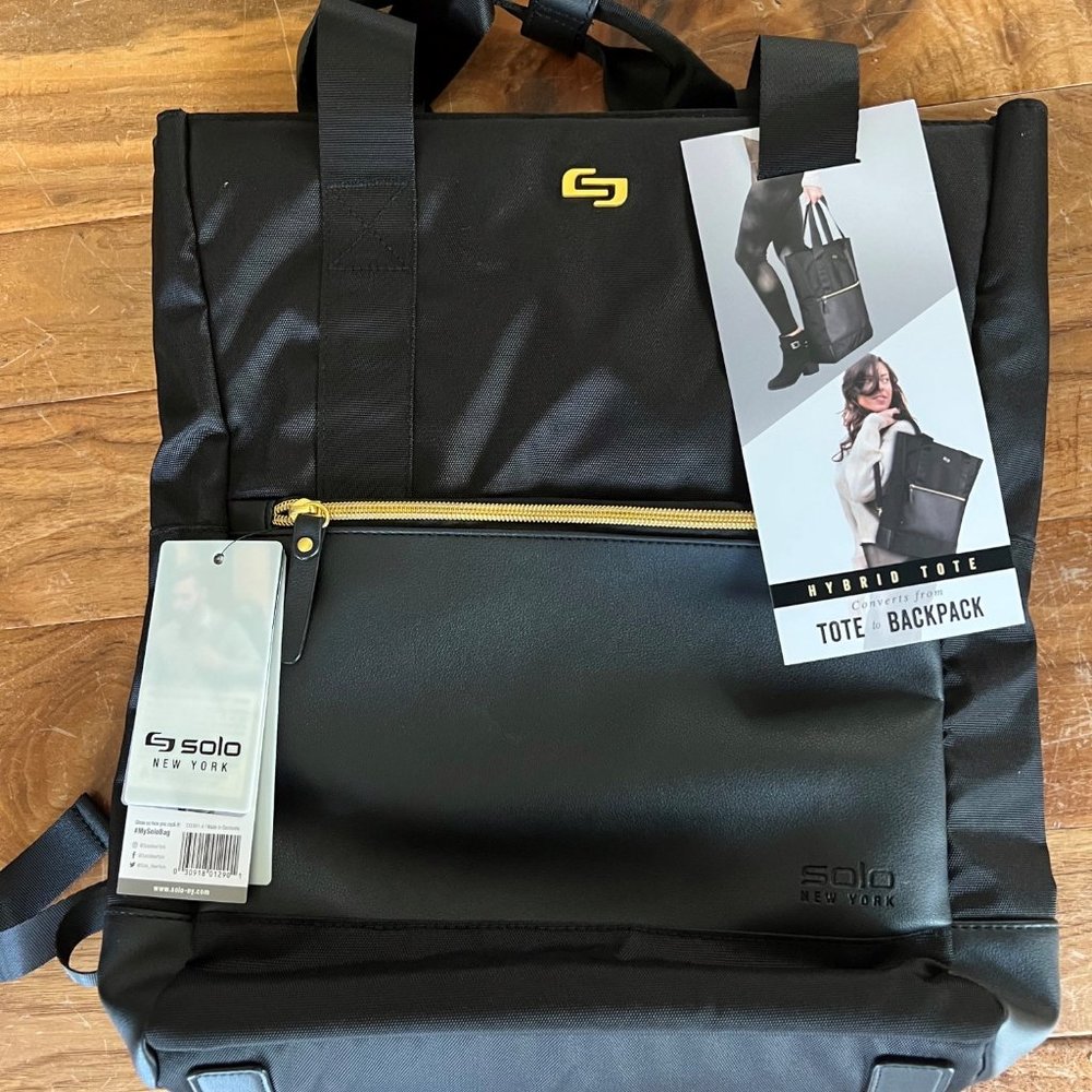 Solo New York brand Parker Hybrid Tote - Tote to Backpack